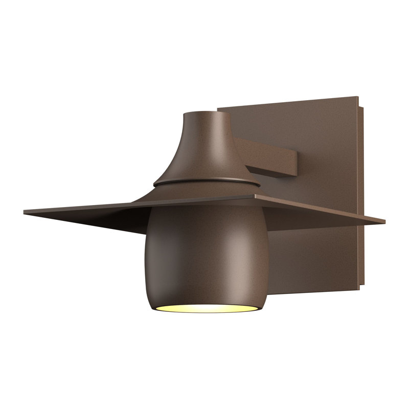 Applique murale d'extérieur Hood, Bronze côtier, H 6,8 po x l 7,9 po x P 9,6 po