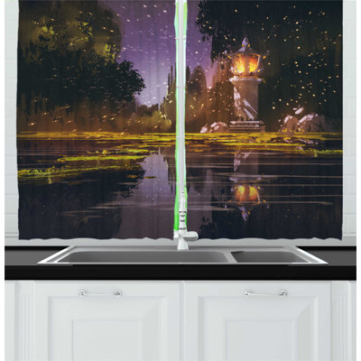 Pointed Kitchen Curtain