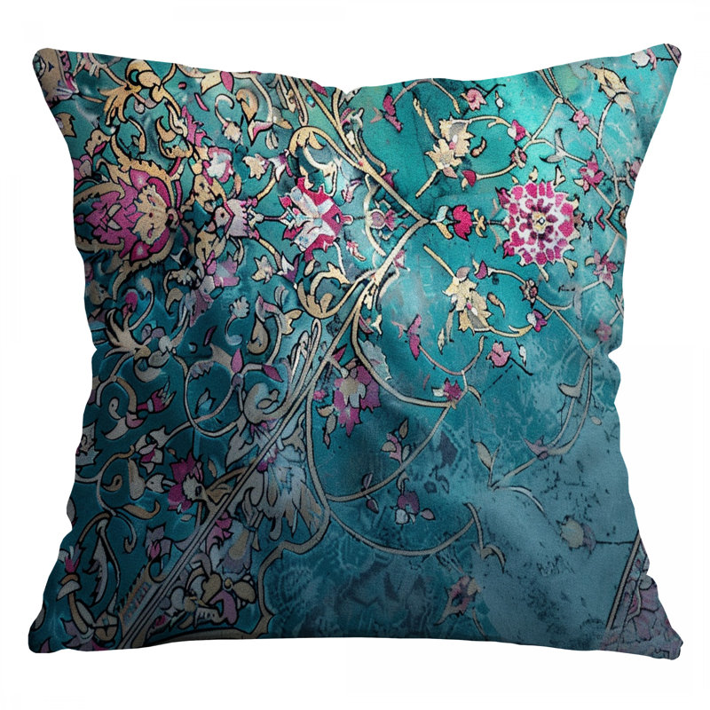 Coussin Floral, Carré 18 po