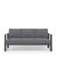 Ensemble de conversation moderne en aluminium 4 pièces avec canapé et table basse 4 pièces