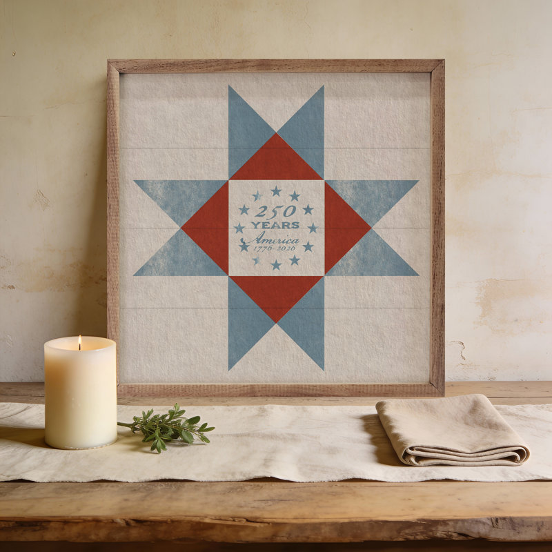 America 250 Heritage Quilt Block, H 8 po x l 8 po