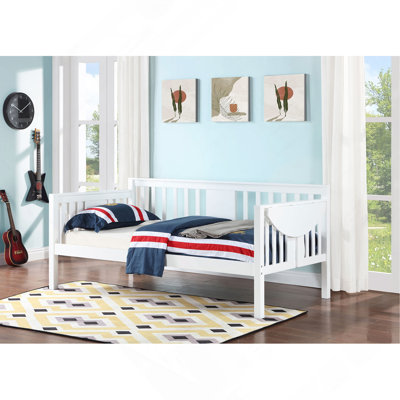 White Twin Daybed with Drop-down Table