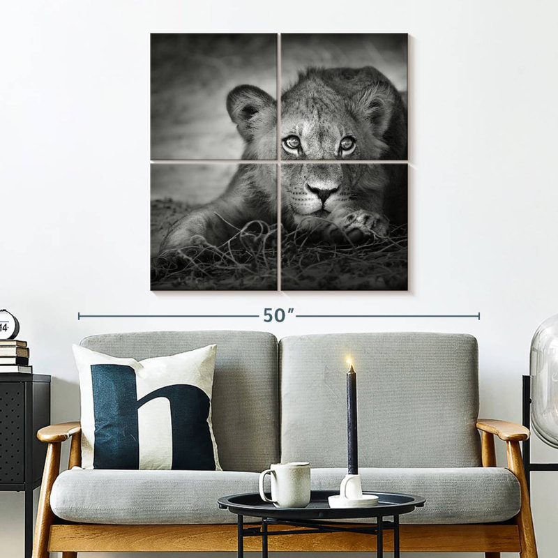 Brampt Young Lion Head, 32" H x 32" W