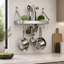 Handcrafted Wall Mounted Pot Rack-118596468