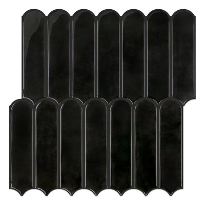 Carreaux de dosseret à écailles de poisson - motif plus épais 12 po x 12 po (ensemble de 10)