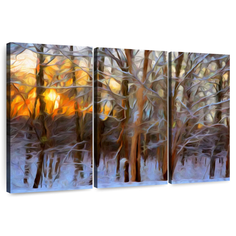Alvord Pennsylvania Winter Snow, 20" H x 33" W