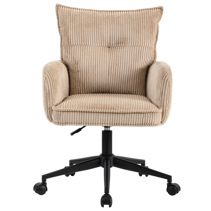 Harbour Corduroy Office Chair, Beige