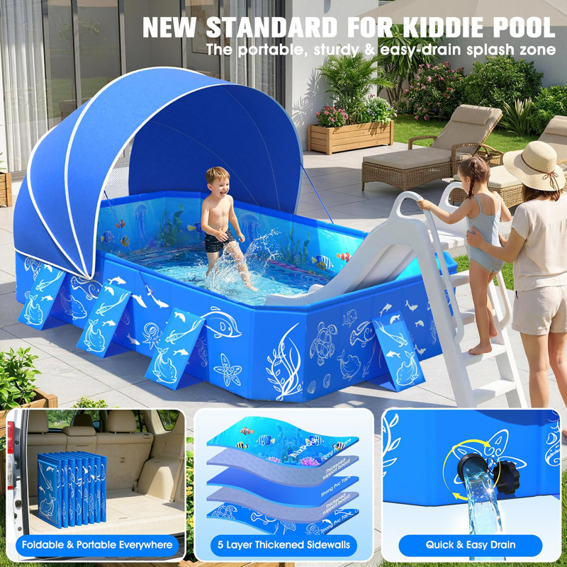 Kiddie Pool with Canopy