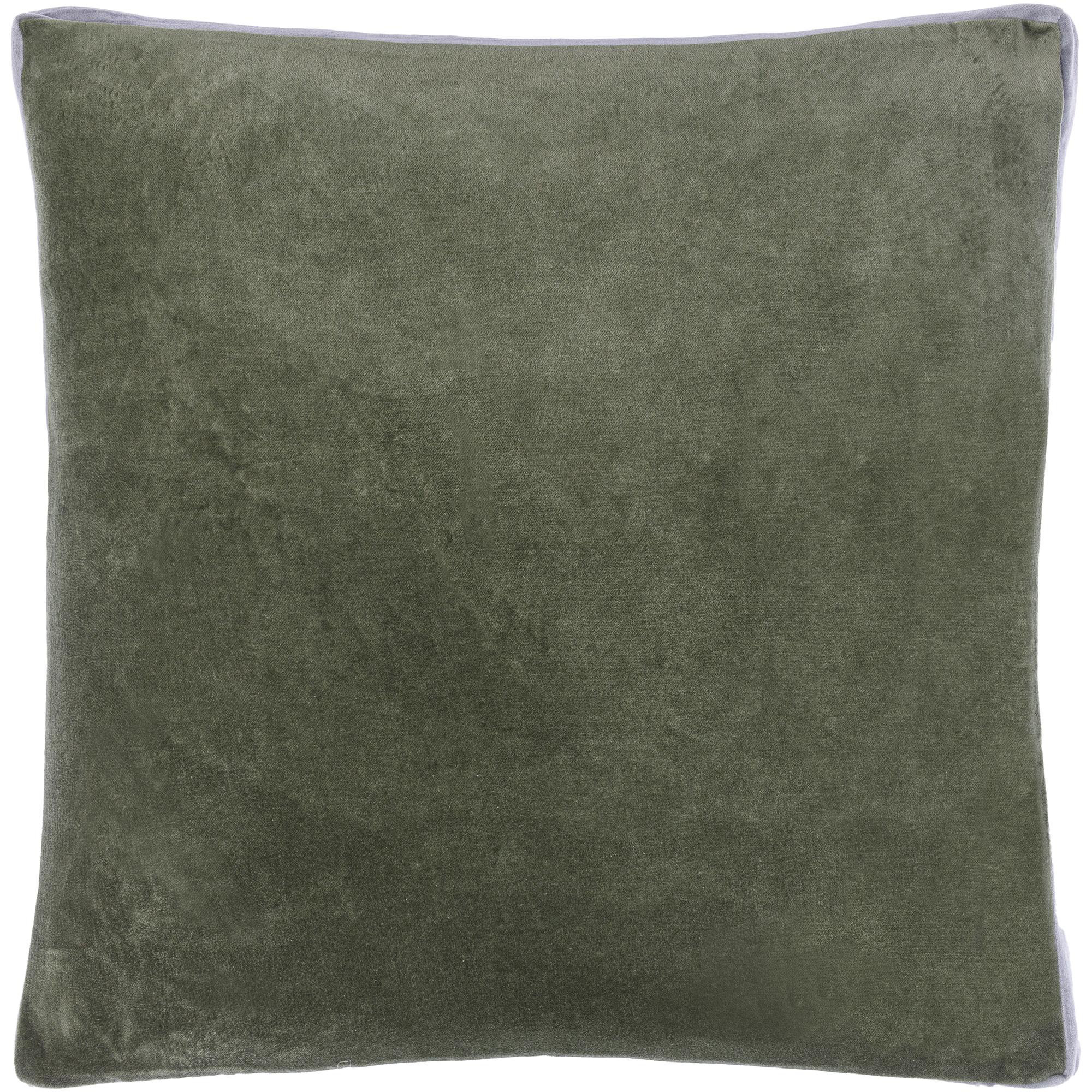  Nicholas Cotton Throw Pillow, Pillow Cover Only - No Insert, Green/Teal, 18" x 18"
