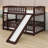 Jeneine Kids Twin Over Twin Bunk Bed-1044033479