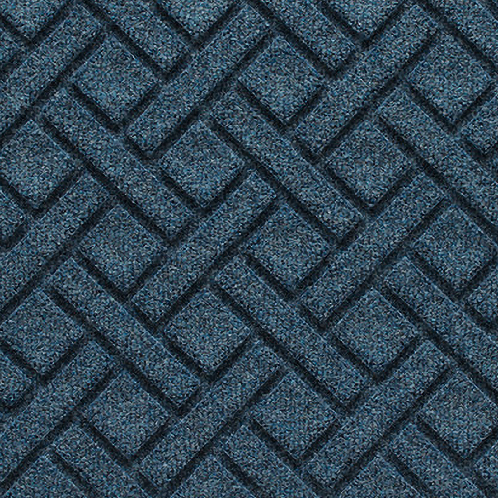WaterHog Lattice Non-Slip Doormat, Navy, 0.375" H x 36" W x 24" D