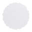 Table d'appoint d'extérieur blanc moderne avec motif cannelé ondulé - rond de 15,75 po, H 21,97 po, matériau MGO, capacité de 66 lb, sans assemblage pour patio, jardin ou balcon