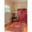 Tapis unique en laine 4 pi 7 po x 7 pi 7 po années 1990