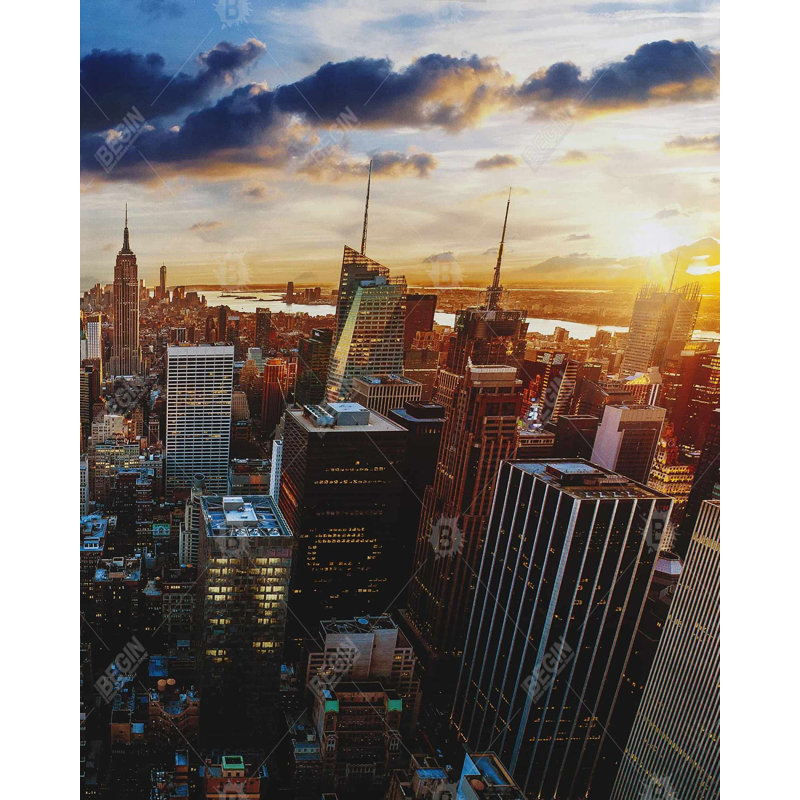 «City of New York By Dawn» sur toile