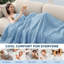 Édredon pour lit simple Cooling - léger et respirant, bleu-114641710
