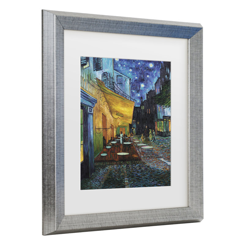 «Vincent Terrace» encadré par Vincent Van Gogh, Argent, H 23,5 po x l 19,5 po x P 0,75 po