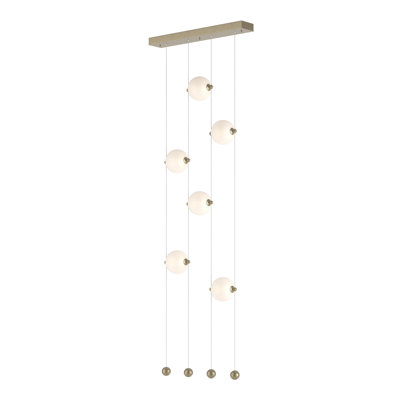 Luminaire suspendu en forme de globe à 6 lumières Abacus