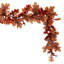 Vickerman 60" Orange Autumn Oak Leaf Garland. It measures 60 by 9 inches.
