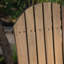 Tabourets de bar d'extérieur en bois d'acacia Adirondack, ensemble de 2, teint naturel