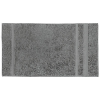 Serviette de bain antibactérienne - 60% coton / 40% bambou, 29,5 x 55,1 pouces | 685 g / m² ultra-doux, absorbant et à séchage rapide | Lavable à la machine, couleur anthracite | Parfait pour la maison, le spa et les voyages