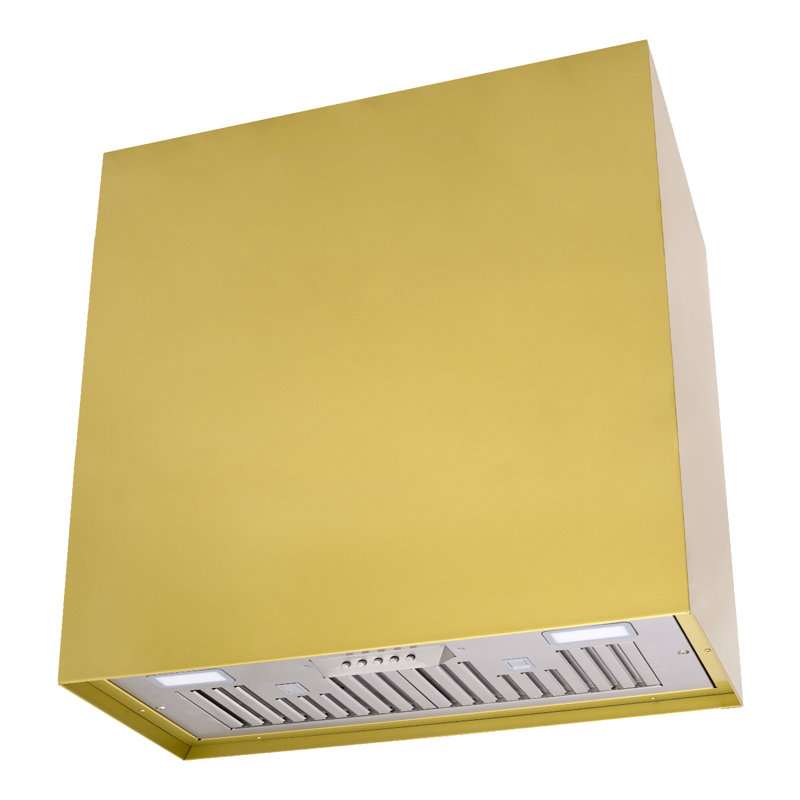 Hotte murale à conduit 600, Or mat, H 30 po x l 30 po x P 14 po
