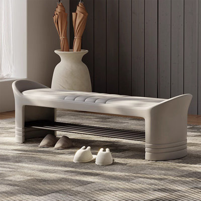 Upholstered Shoe Storage Bench