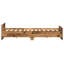 Bed Frame Set Of 2 Solid Oak Wood 200 X 200 Cm-1380198100