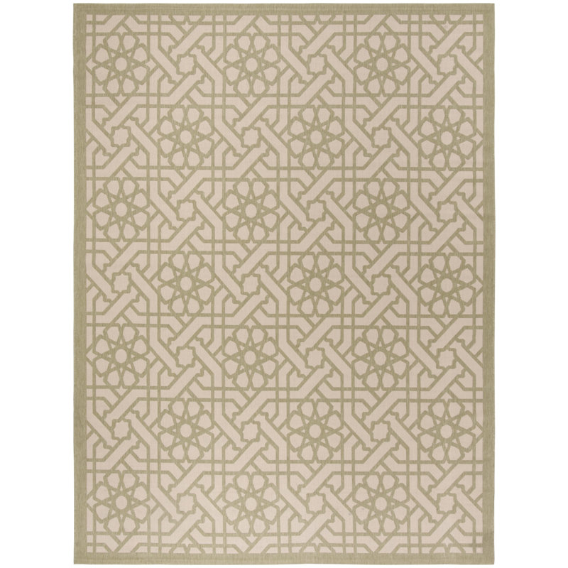 Tapis géométrique beige Triumph, Rectangle 2 pi 7 po x 5 pi
