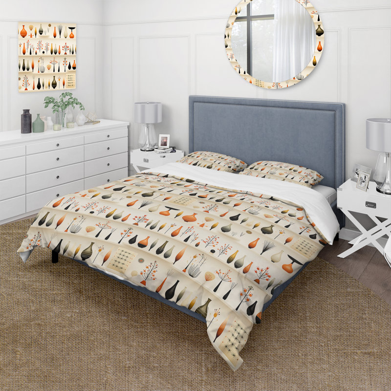 Ensemble de housse de couette Danish Modern Sophistication II, Housse de couette simple + 1 taie décorative stan
