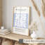 Abstrait matisse botanique doux bleu Mid-Century, reproduction d'art moderne sans cadre-685571511