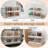 4pcs/set Clear Hat Organizer, Stackable Pull-out Drawer Hat Display Holder Case,  Hold 10-12 Baseball Caps Each Box