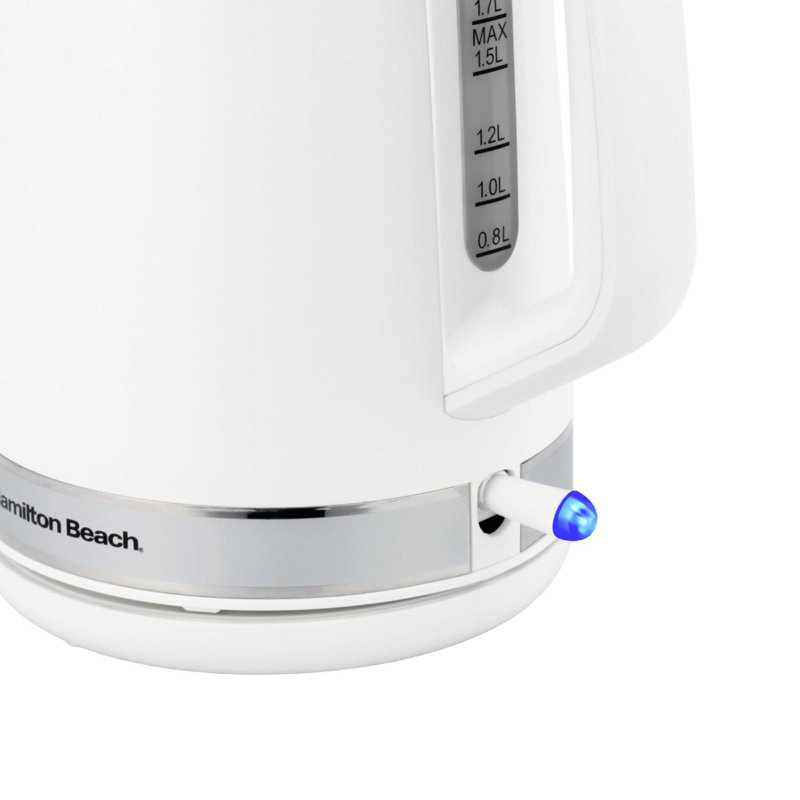 Hamilton Beach Ella Collection 1.7L Kettle and 2 Slice Toaster Set, White