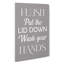 Put The Lid Down - Wrapped Canvas-61883092
