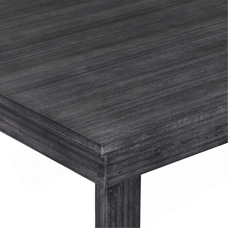 Farmhouse Counter Height 5-Piece Dining Table Set With 1 Rectangular Dining Table And 4 Dining Chairs For Small Places,Gray