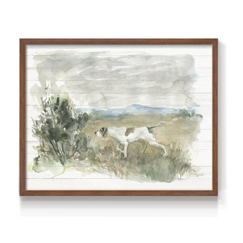 Sur le point - Impression encadrée - Restickable, H 16 po x l 20 po, Noyer