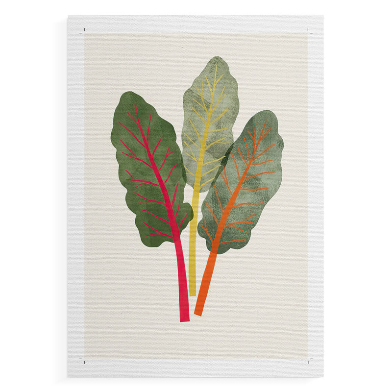 Organic Veg V - Impression sur toile seulement - NON-CADRE, H 18 po x l 12 po