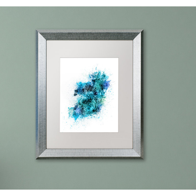 "ireland" par michael tompsett, impression encadrée sur toile, H 20 po x l 16 po x P 0,5 po, Blanc mat