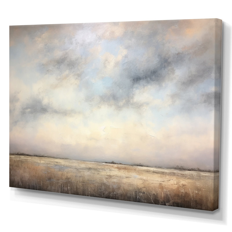 «Meadow Minimalisme Horizon II», reproduction sur toile, H 30 po x l 40 po, Toile tendue
