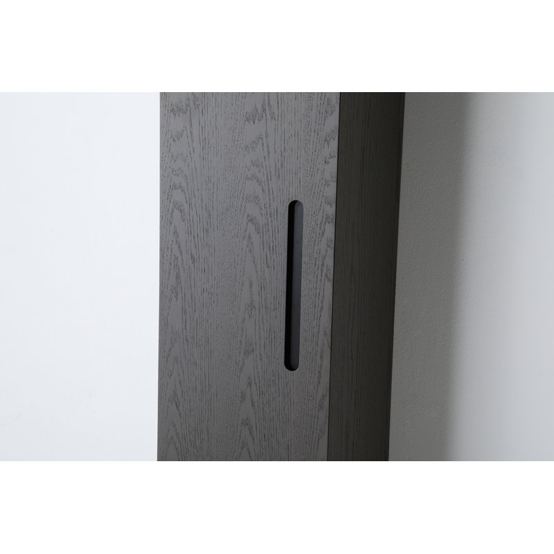 Boler 13" Wall Mounted Side Cabinet, Charcoal