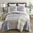 Donna Sharp Slate Cobblestone 2PC Ragged Pieced Cotton Quilt Set-119009918