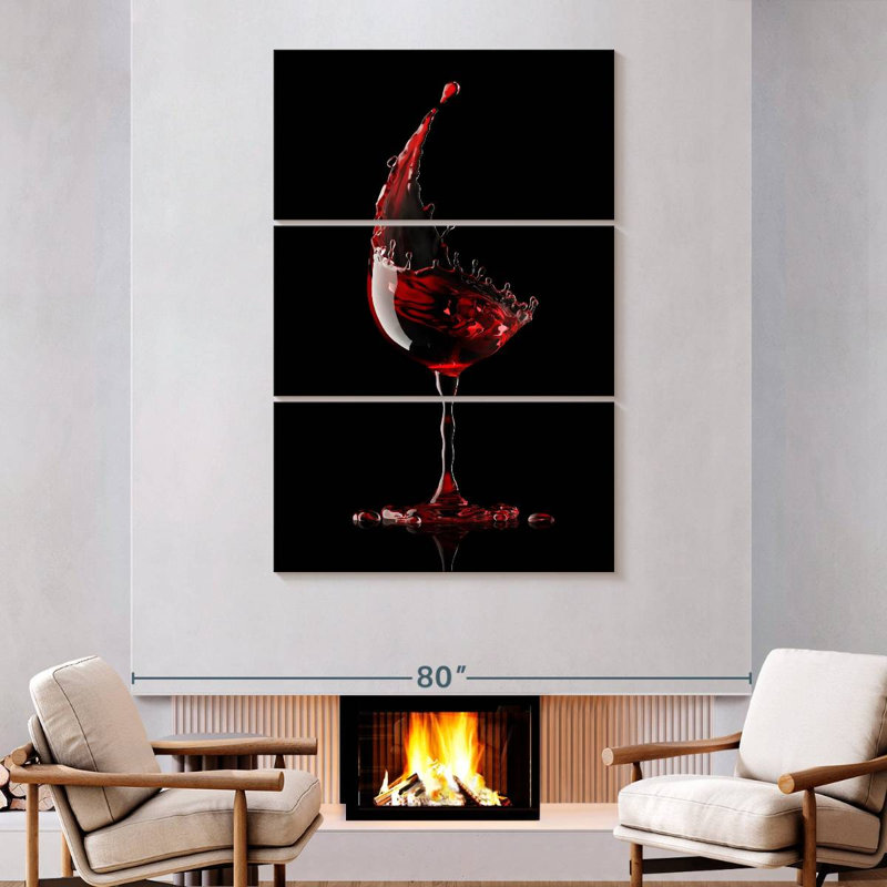 Yarlin Red Wine Glass, 74" H x 48" W