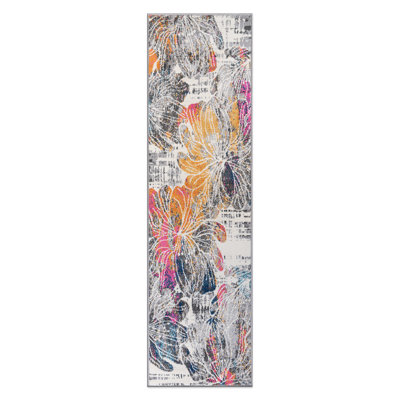 Dionta Abstract Floral Area Rug