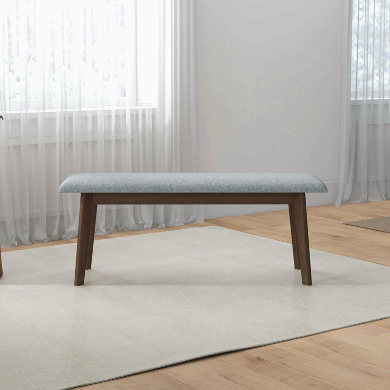 Fabric Upholstered Solid Wood Bench