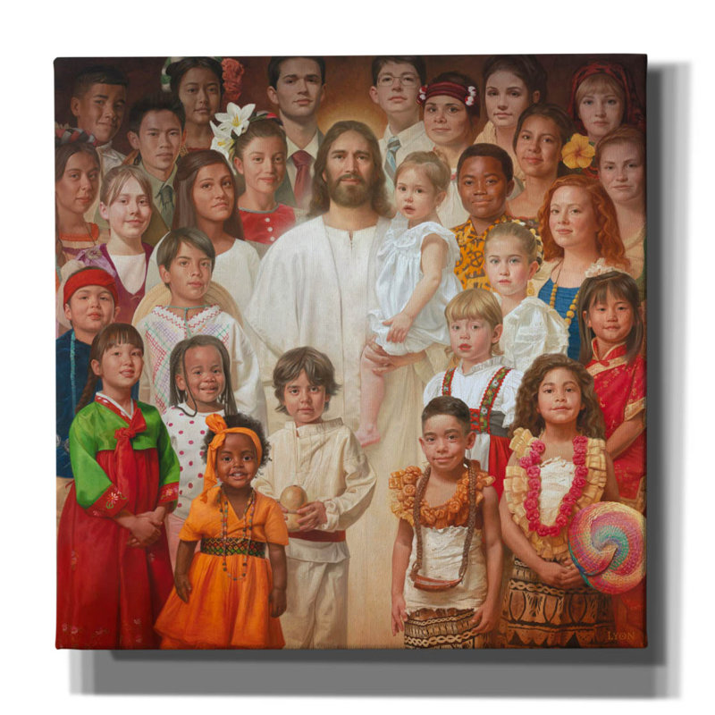 " I Am A Child Of God " by Howard Lyon, 12" W x 12" H