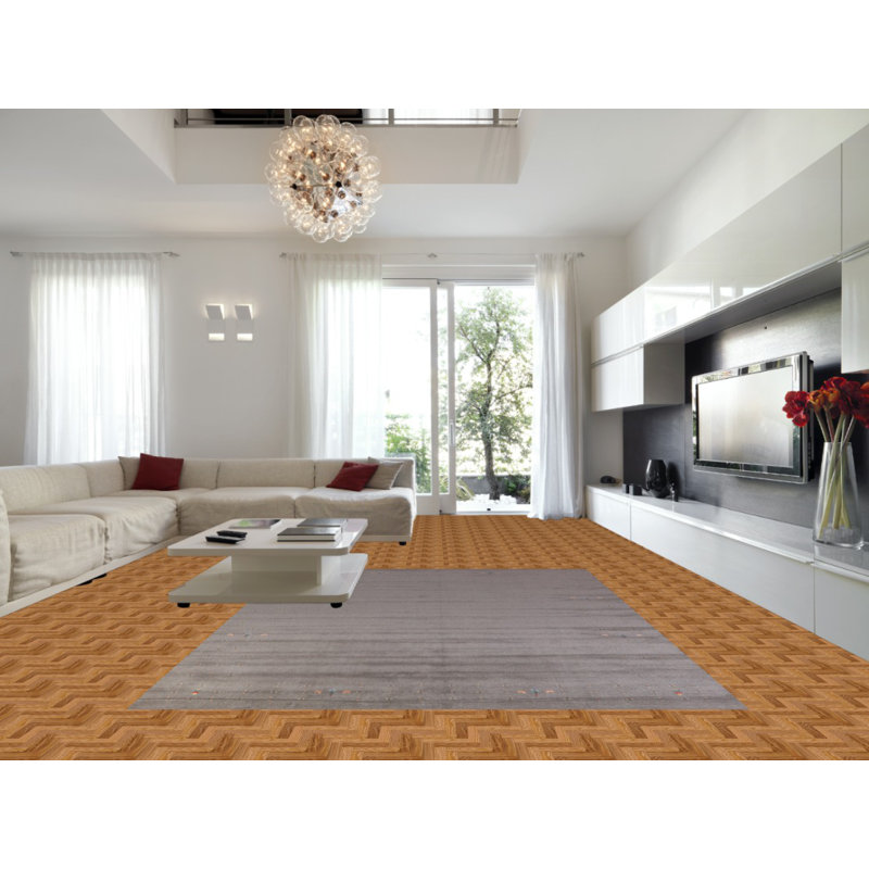 Tapis indien en laine fabriqué à la main Gabbeh 9 x 12
