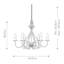 Benelva 6 - Light Candle Style Chandelier