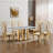 70" Rectangle Faux Marble Dining Table-1456587079-1456587078