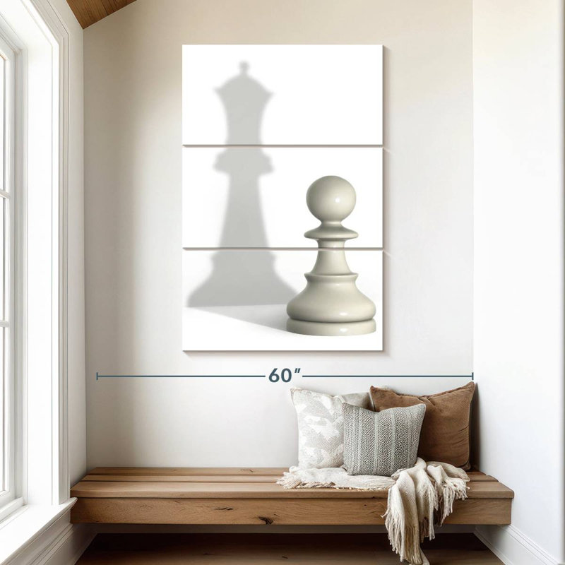 Senne Queen Pawn Shadow, 50" H x 32" W