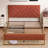 Sheila Upholstered Platform Bed with Velvet Tufted Headboard-865742704-815495202