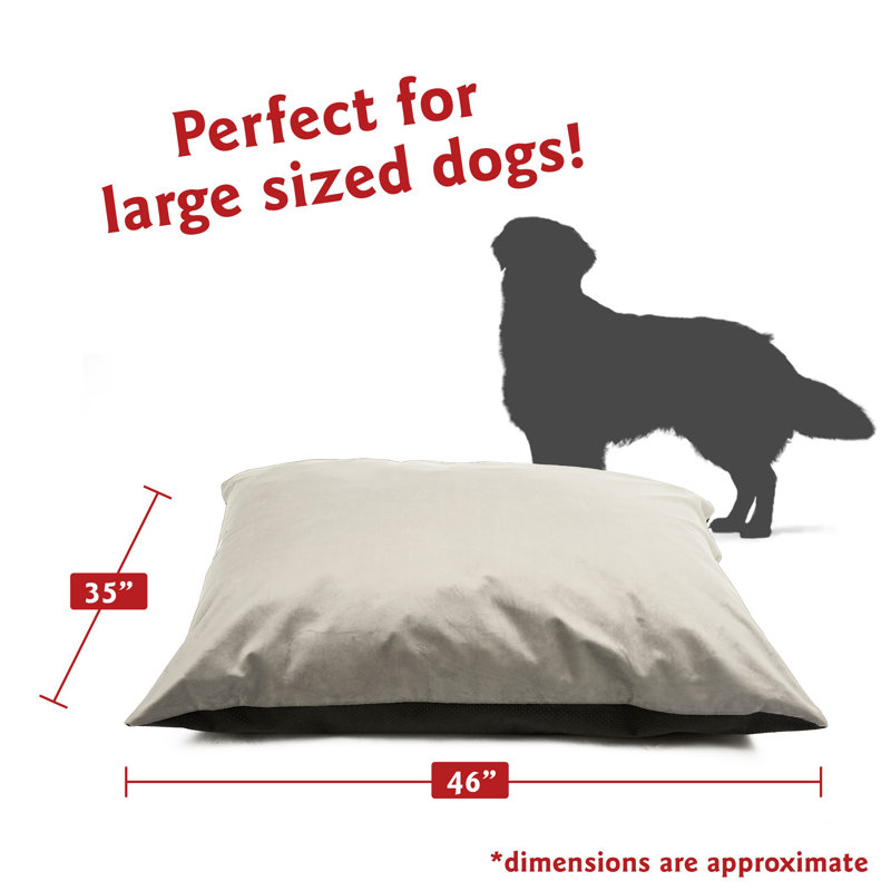 Coussin pour chien Villa Majestic, Grand (l 46 po x P 35 po x H 7 po), Smoke